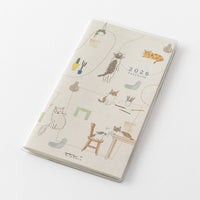 2026 Midori Pocket Diary | Slim Cat
